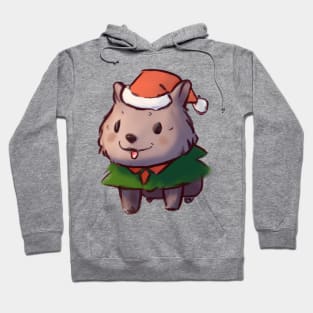 Cute Wombat Drawing Hoodie